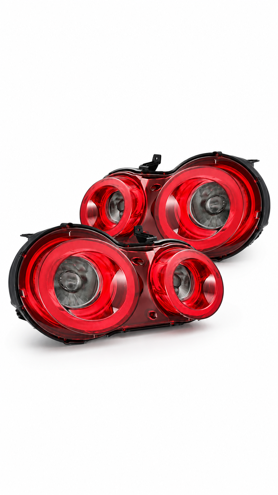 AlphaRex NOVA-Series Prismatic LED Tail Lights Red Smoke – Nissan GT-R R35 2009–2025